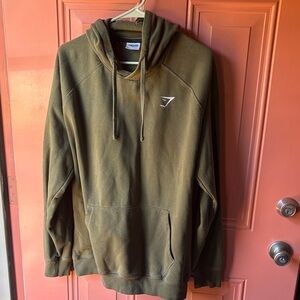 Gymshark hoodie. Mens xl olive green